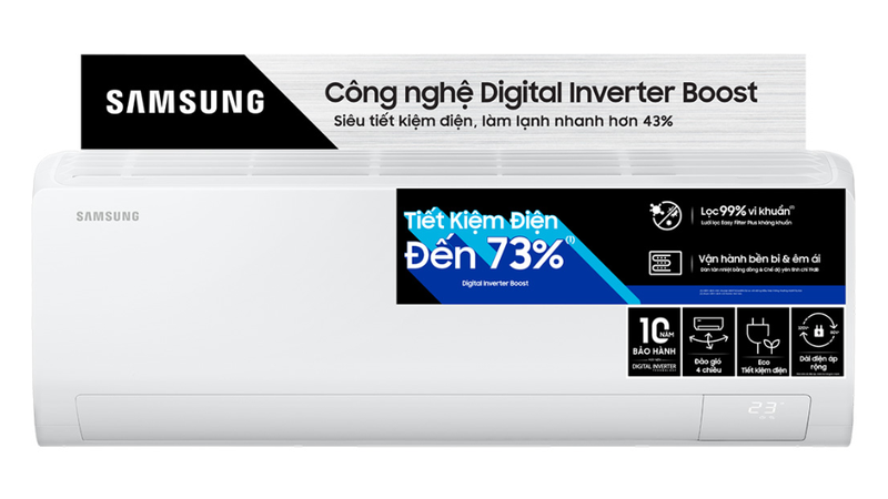 Máy lạnh Samsung Inverter 1.5 HP (12.000 BTU) AR13DYHZAWKNSV