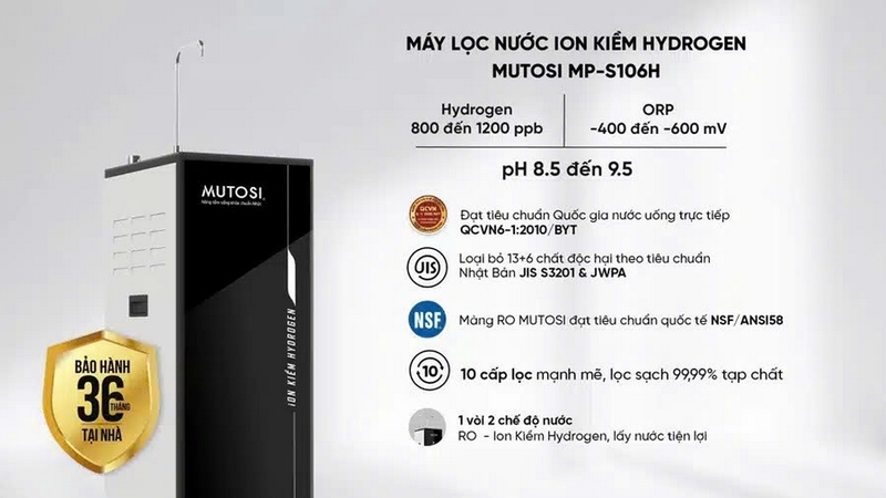 Máy lọc nước Mutosi 1 vòi ảnh 6
