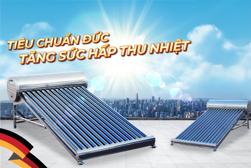 Máy nước nóng năng lượng mặt trời tiện lợi