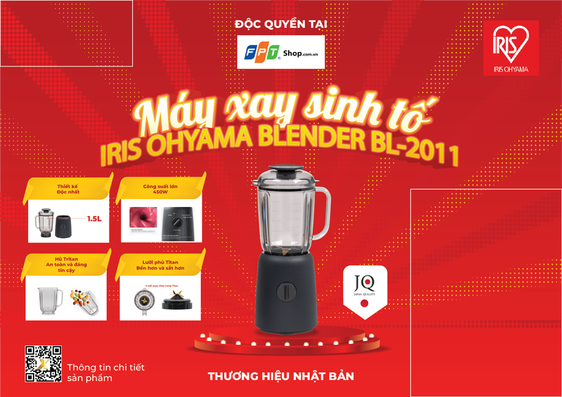 Máy xay sinh tố IRIS OHYAMA - Hình 2