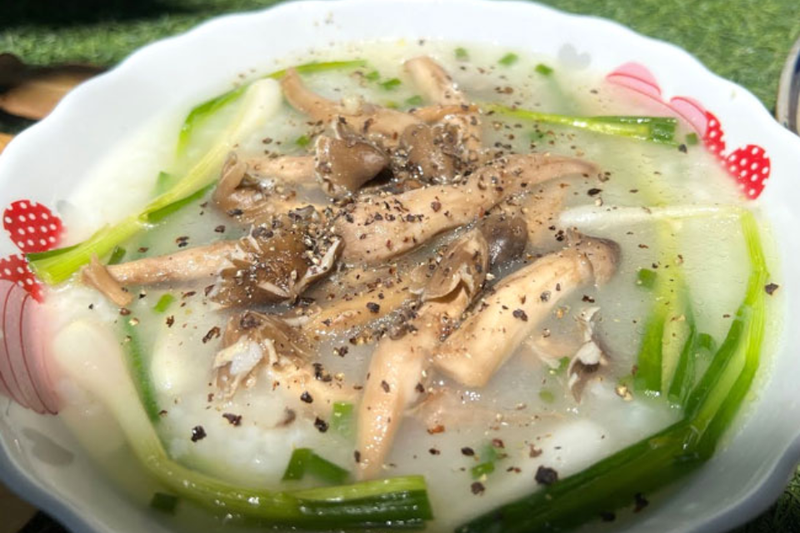 Cháo gà nấm mối 6