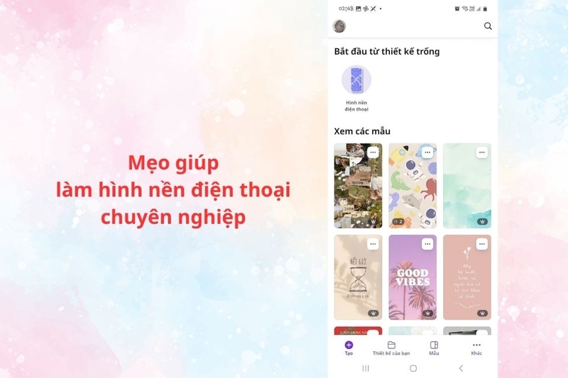 Mẹo giúp làm hình nền điện thoại