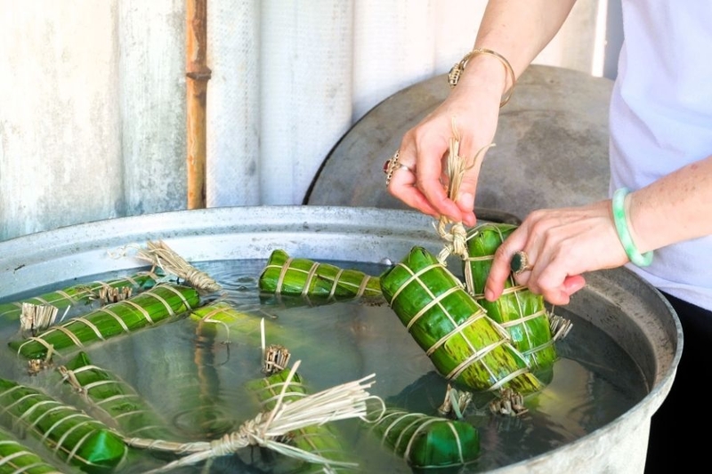 Mẹo nấu bánh tét