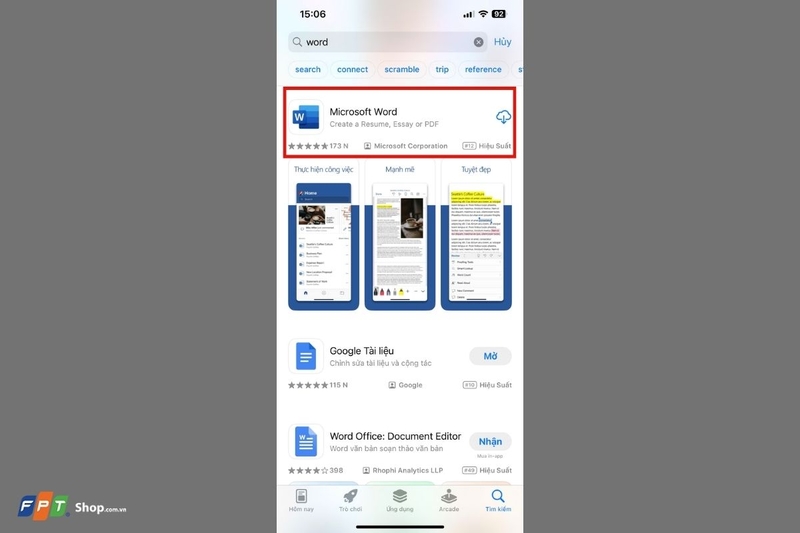 Microsoft Word (ảnh 7)