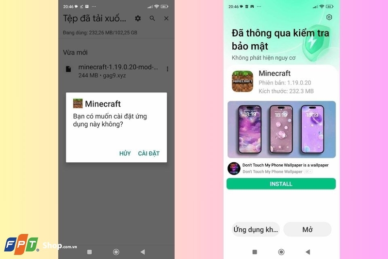 Hoàn tất khâu cài đặt trên hệ thống