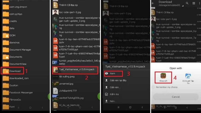 Giải nén tệp tiếng Việt nhanh chóng