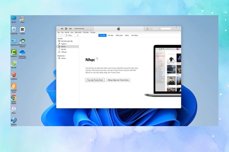 Mở iTunes (Windows)