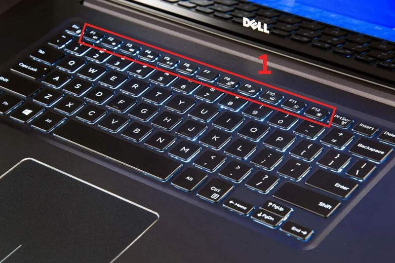 Mở nguồn laptop bằng chuột 1