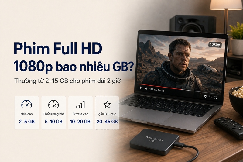 Phim Full HD 1080p bao nhiêu GB