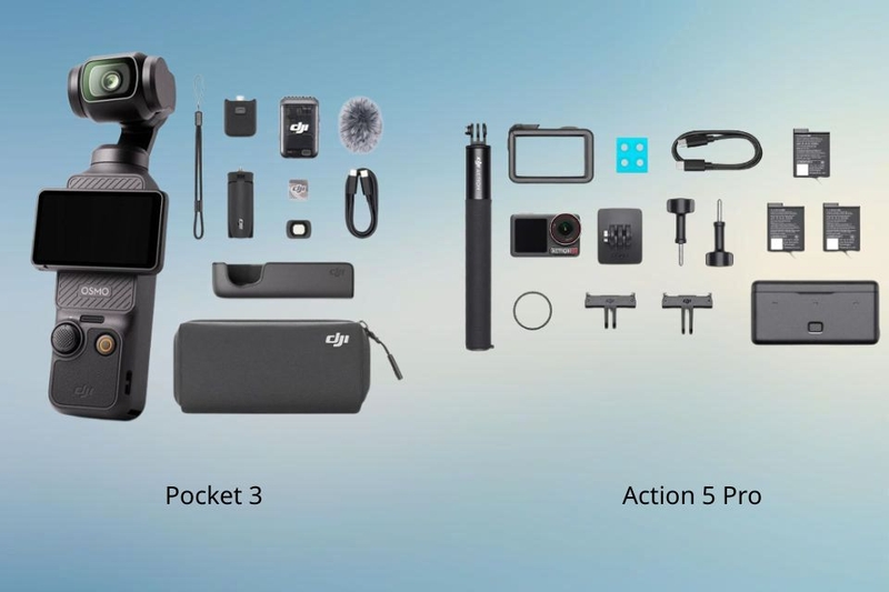 Mua DJI Osmo Pocket 3 và Action 5 Pro