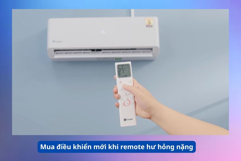 Mua điều khiển mới khi remote hư hỏng nặng