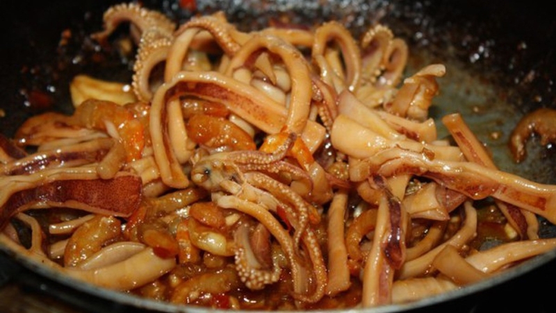 Mực xào rối 7