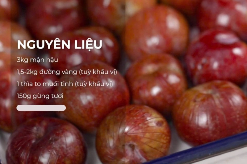 Nguyên liệu cần chuẩn bị
