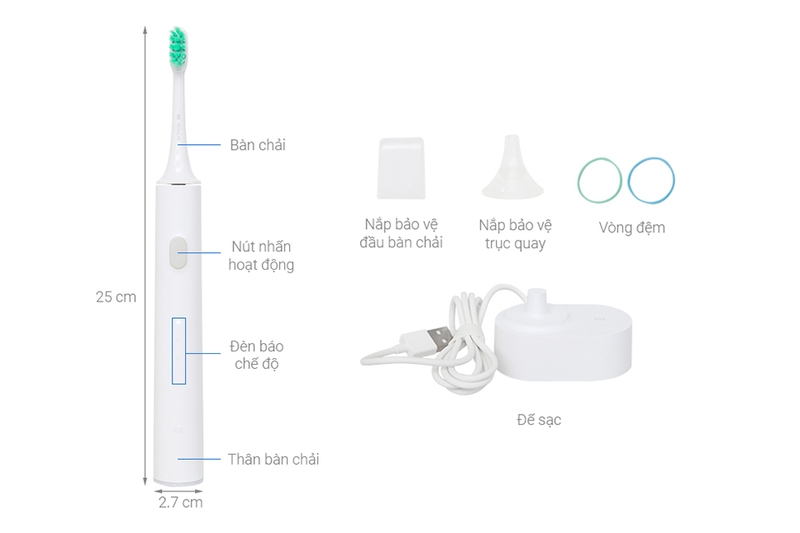 Bàn chải điện Xiaomi loại nào tốt 6