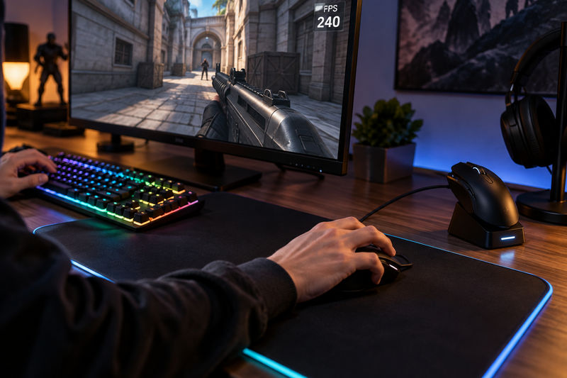 Game thủ chuyên nghiệp và những người chơi game cạnh tranh cao vẫn ưu tiên chuột có dây