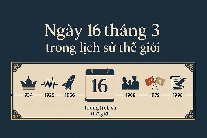 Ngày 16 tháng 3 là ngày gì trong lịch sử thế giới?