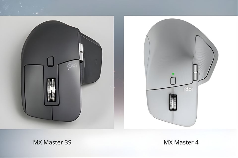 Ngoại hình MX Master 4 và MX Master 3S