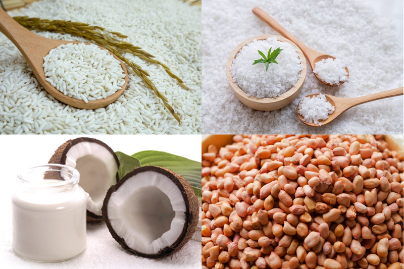 Nguyên liệu nấu xôi lạc