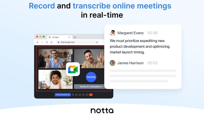 Notta có khả năng phân tách nội dung theo người nói