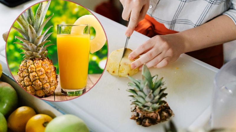 Chuẩn bị nguyên liệu cho nước ép cam dứa