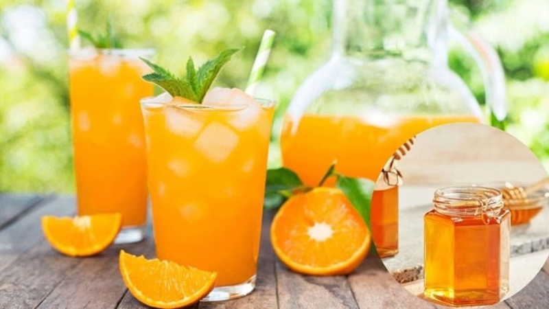 Nước ép cam chanh mật ong