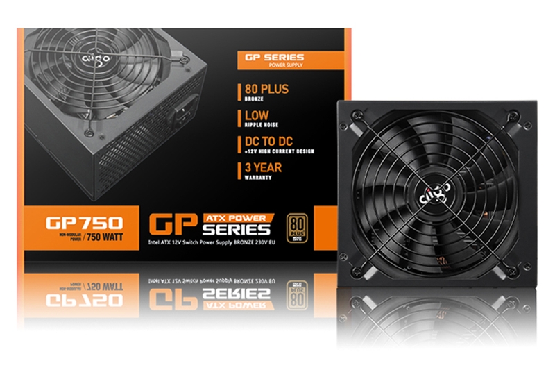 Nguồn máy tính Aigo GB750 80 Plus Bronze: Cung cấp năng lượng ổn định