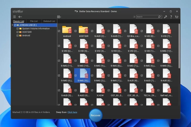 Phần mềm Stellar Data Recovery