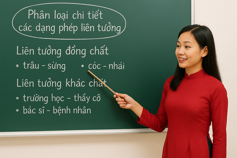 Phân loại chi tiết các dạng phép liên tưởng