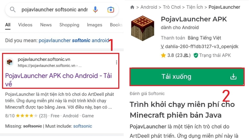 Cách tải PojavLauncher để chơi Minecraft Java Edition 2024