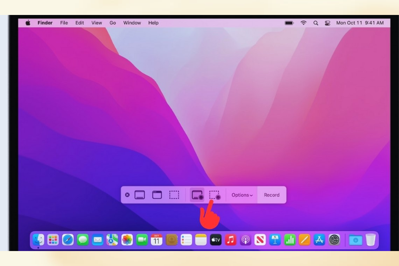 Quay video một phần màn hình MacBook 1