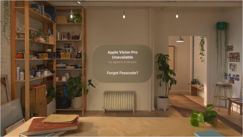 Quên mật khẩu Apple Vision Pro 1