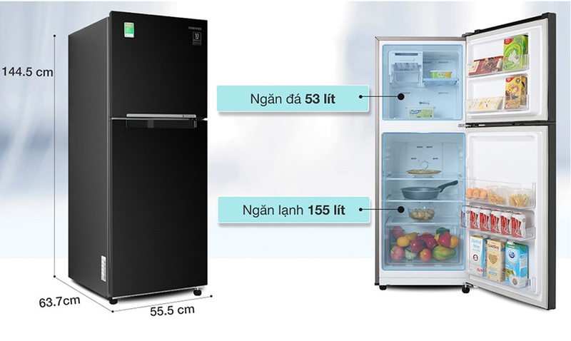 Tủ lạnh Samsung Inverter 208 lít RT20HAR8DBU/SV