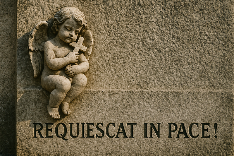 R.I.P là viết tắt của cụm từ tiếng Latin "Requiescat in pace"