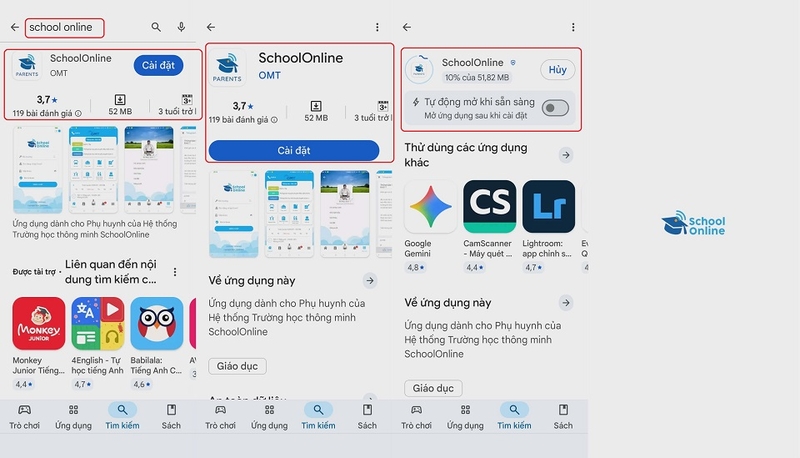 Tải về trên Android