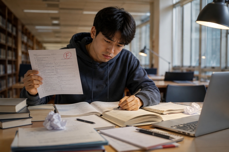STT khi thất bại trong học tập, thi cử
