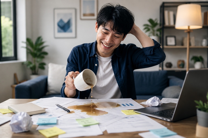 STT khi thất bại hài hước, lạc quan