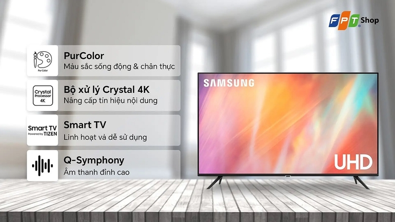 đánh giá TV Samsung 65AU7002 2