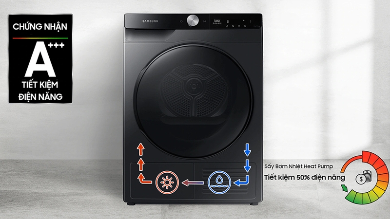 Đánh giá máy sấy quần áo DV90T7240BB - 03