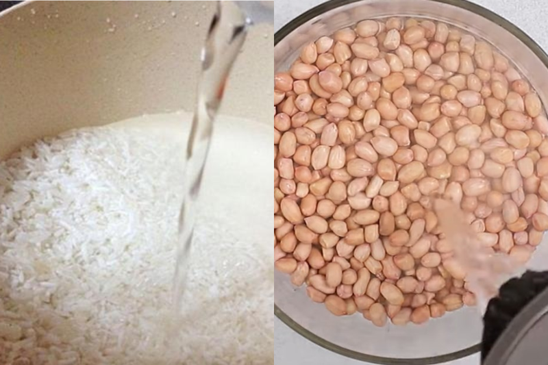 Sơ chế nguyên liệu làm xôi lạc