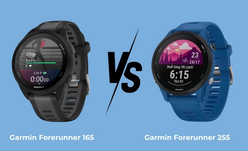 So sánh Garmin Forerunner 165 và 255 ảnh 1