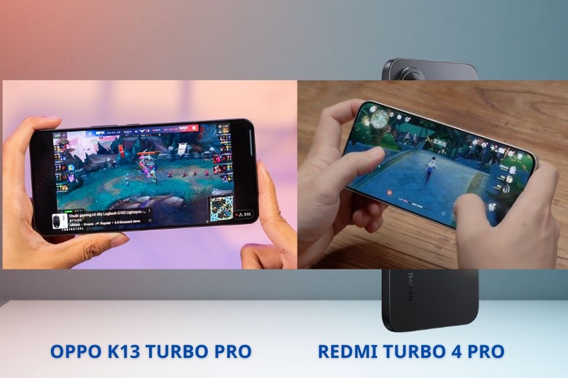 So sánh OPPO K13 Turbo Pro và Redmi Turbo 4 Pro_ tính năng và trải nghiệm gaming