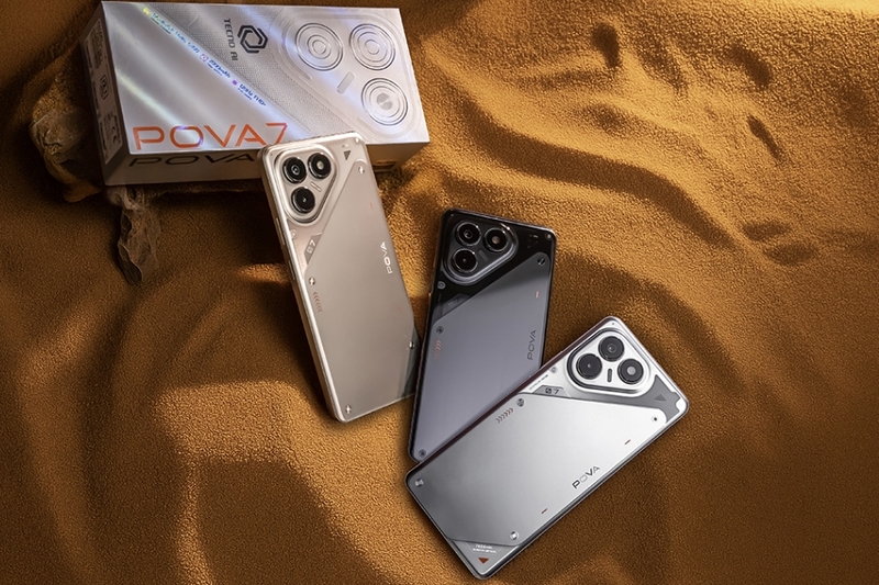 Tecno Pova 7 sở hữu thiết kế futuristic với cảm hứng từ tàu vũ trụ liên sao