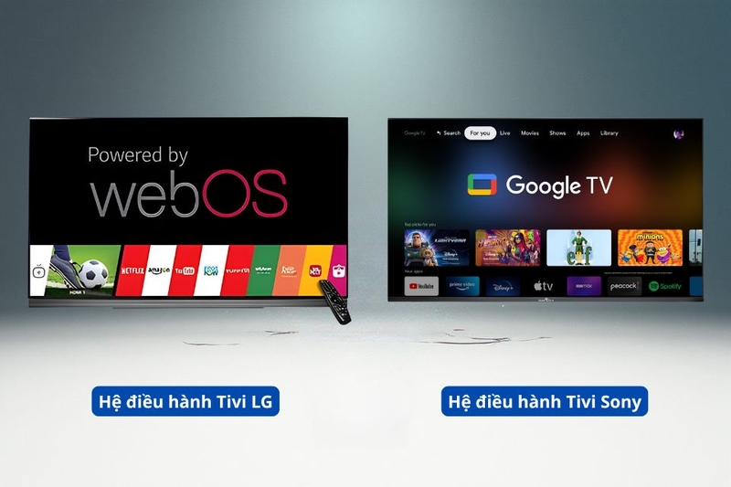So s&aacute;nh Tivi LG v&agrave; Sony về giao diện hệ điều h&agrave;nh