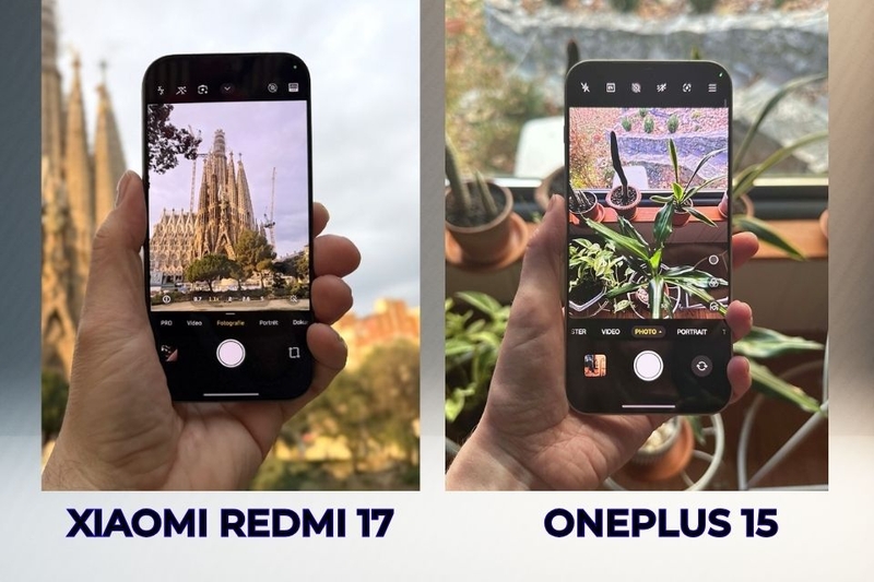 So sánh Xiaomi Redmi 17 với OnePlus 15 về camera