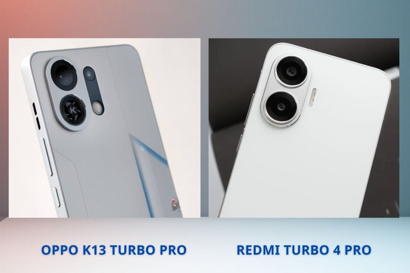 So sánh camera OPPO K13 Turbo Pro và Redmi Turbo 4 Pro