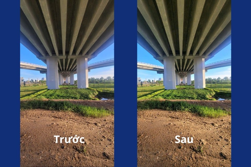 So sánh chất lượng ảnh trước và sau khi dùng Photo Remaster