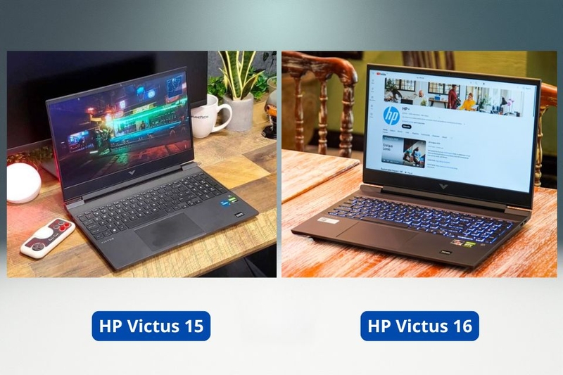So sánh hiệu năng HP Victus 15 và 16