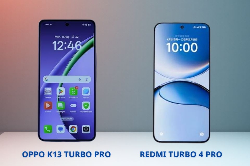 So sánh màn hình OPPO K13 Turbo Pro và Redmi Turbo 4 Pro