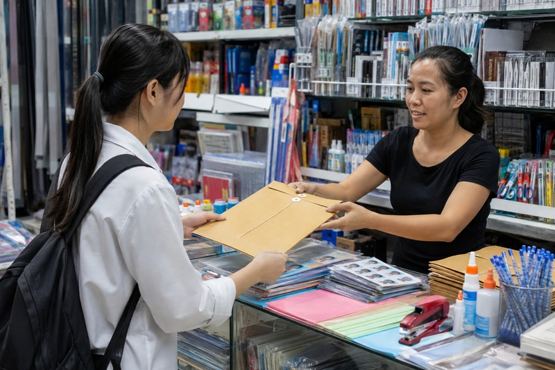Sơ yếu lý lịch nhập học mua tại cửa hàng văn phòng phẩm