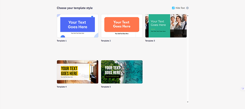 Chọn template và hình ảnh minh họa